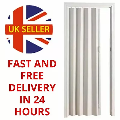 PVC Wood Effect Folding Door Internal Doors Accordion Concertina Sliding Door • £43.99