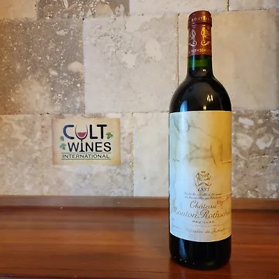 RP 90 Pts! 1993 Chateau Mouton Rothschild Wine Pauillac RARE BALTHUS LABEL (#1) • $689.99