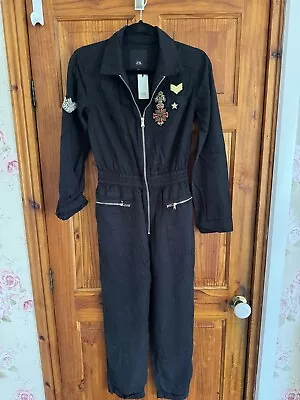 BNWT River Island Black Flying Suit All In One Size 8 RRP £70 • £5