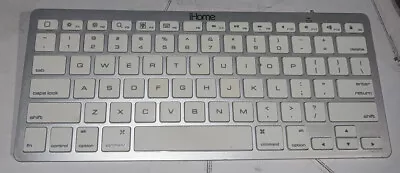 IHome IMAC Bluetooth Wireless Keyboard Silver IMAC-K111S Tested Works • $14.12