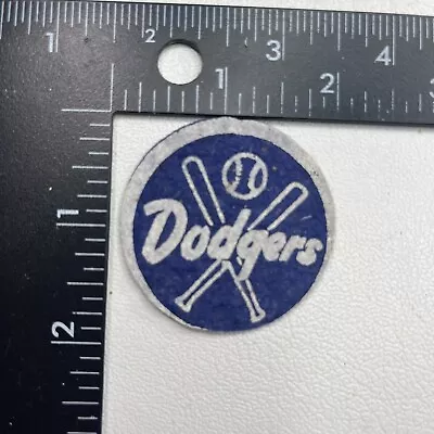 Vtg Circa 1950s BROOKLYN DODGERS White On Blue Felt Patch (As-Is-Off-Center) 001 • $11.04