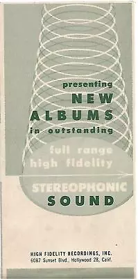 1957 Hi-fi Reel-to-reel Tape Stereophonic Sound Mini-catalog • $7.35