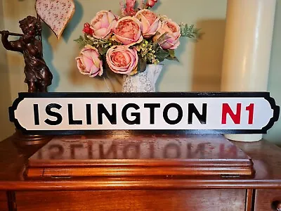 Islington Indoor Old Fashioned London Street Sign The Angel Finsbury Park • £24