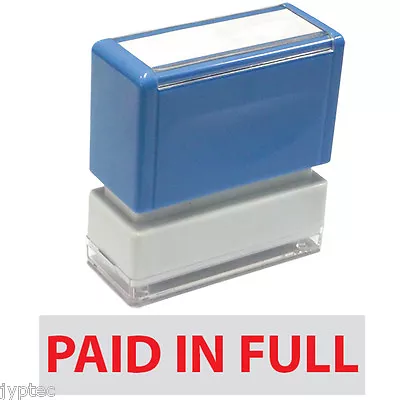 $11.99 • Buy Paid In Full - JYP PA1040 Pre-Inked Rubber Stamp (Red Ink)