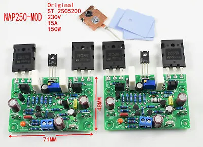 NAIM NAP250 Amplifier Diy Kits Class AB HI-FI Power Amplifier Two Channel AMP • $28.01