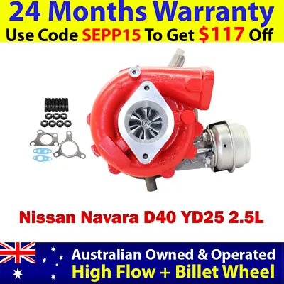 $780 • Buy GEN1 High Flow Billet Turbo Charger For Nissan Navara D40 YD25 2.5L