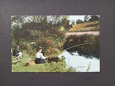 Postcard Fishing Cobham 1907 • £2.99