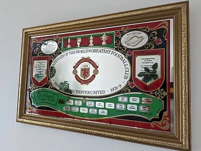 Manchester United FC Rare Vintage Centenary Mirror 1978-79 Football Memorabilia  • £57.99