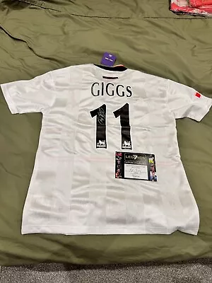 Ryan Giggs Signed Manchester United Shirt Treble Winning 99 Season With COA • $49.73