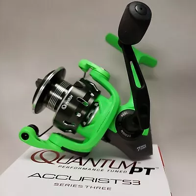 Quantum Pt Accurist S3 30 Atg30spt 5.2:1 6+1 Bearing Titanium Bail Spinning Reel • $79