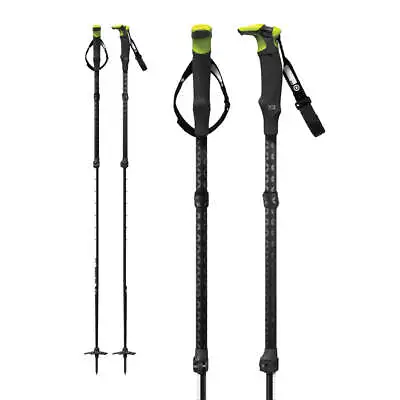 G3 Via Carbon Adjustable Ski Poles Black/Lime (2020) • $130.73