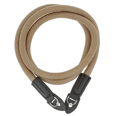 Light Brown Nylon Rope Camera Neck Strap For Film Digital Canon Nikon Fuji Sony • £12.42