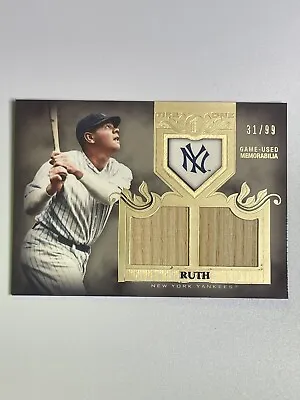 2011 Topps Tier One Babe Ruth Authentic Game Used Bat Relic #TSR-16 /99 • $999.99