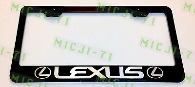 $10.50 • Buy Lexus W/logo Laser Style Stainless Steel License Plate Frame W/ Bolt Caps