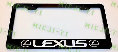 $10.50 • Buy Lexus W/logo Laser Style Stainless Steel License Plate Frame W/ Bolt Caps
