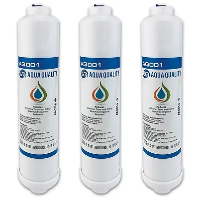 Aqua Quality Under Sink Drinking Water Filter Cartridges 3 Pack • £12.95