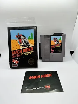 Mach Rider NES Nintendo Complete CIB 5 Screw Hangtab! RARE Near Mint! • $699.99