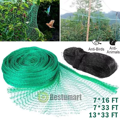 2Pcs 33FT Anti Bird Net Pond Net Protection Tree Crops Plants Fruits Garden Mesh • $7.63