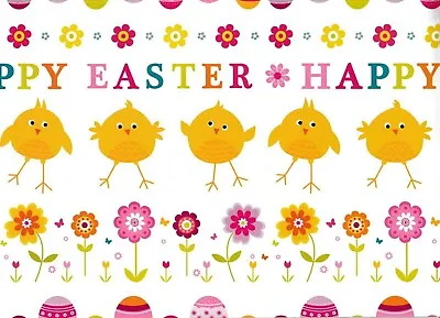 4 Sheets Of Quality Easter Gift Wrap Wrapping Paper Cute Chicks Design Free P+P • £5.19