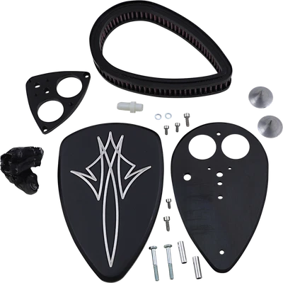 $377.95 • Buy Pinstripe Big Air Kit Cleaner Assembly Black Washable Yamaha V Star 1300 2007-16
