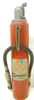 Vintage Odd Ansul Plus-Fifty Fire Extinguisher Empty Mechanical Design Marine  • $65.99