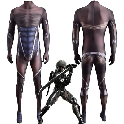 Metal Gear Raiden Snake Costume Cosplay White Devil Bodysuit • $76.89