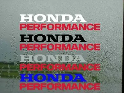 Honda Performance Car Window Vinyl Decals / Stickers  F1  Civic CR-V Type R X2 • £6.49