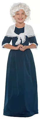 Martha Washington Child Girls Historical Costume Patriotic USA Full Dress • $28.95