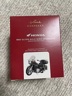 Hallmark 2020 Honda Motorcycles 1980 GL 1100 Gold Wing Interstate Ornament NIB • $18