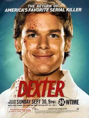 DEXTER (TV) Movie POSTER 11x17 K Michael C. Hall Jennifer Carpenter Devon Graye • $9.98