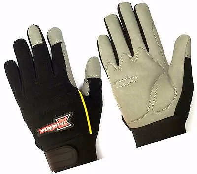 Work Gloves Hand Protection Mechanics Tradesman Farmer's Gardening DIY Builders • £6.99