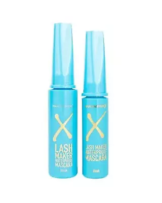 Max Factor Lash Maker Mascara Black Waterproof X2 Regular Size + Mini Size • $28