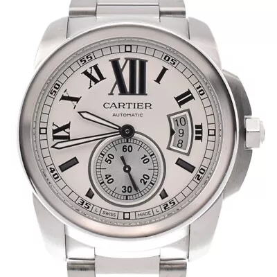 CARTIER Caribre De Cartier W7100015 Silver Dial Automatic Men's Watch R#129243 • $3499.30