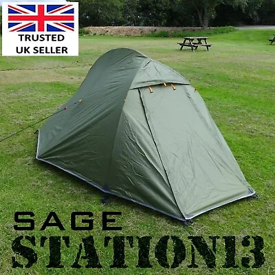 2 Man Tent - STATION13 'SAGE' - Lightweight Backpacking Tent - 2/3 Season - NEW • £119