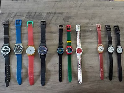 Lot Of Vintage Swatch Watches Mens Women's 80s 90s  • $50