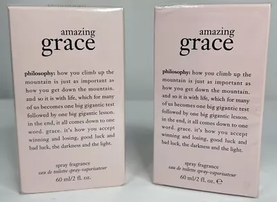 (2) Philosophy Grace Eau De Parfum Spray Fragrance 2oz. Each Sealed • $50