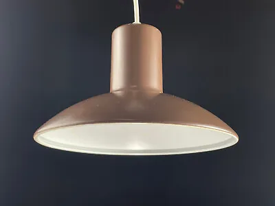 EB4003 Danish Brown Steel Pendant Ceiling Lamp Retro Vintage LCLC • £40