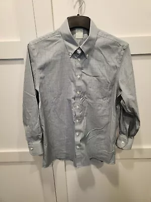 Brooks Brothers Shirt Mens 16.5 32 Large Gray Long Sleeve Button Down Dress • $14.95