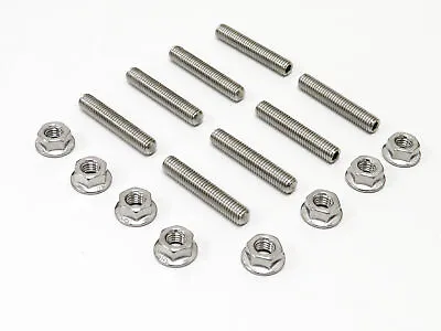 Stainless Steel Exhaust Studs & Nuts For Kawasaki ZZR 1100 (ZX1100C) 1990-1992 • $21.02