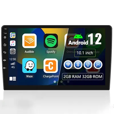 Double 2DIN 10.1  Android 12 Touch Screen Car Stereo Radio GPS Navi WIFI Carplay • $69.99