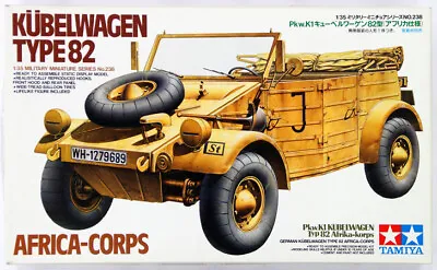 Tamiya 1/35 Kubelwagen Type82 (Africa) -35238 Military Model Kit • £16.91