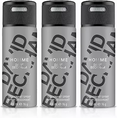 David Beckham Homme Body Spray Deodorant 150ml Pack Of 3 • £20.20