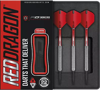 RED DRAGON Hell Fire A: 22g Tungsten Darts Set With Flights And Stems • $37.94