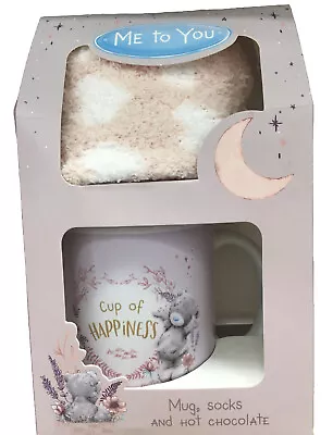 Me To You Bear Mug Socks Hot Chocolate Gift Set Tatty Teddy Ladies Girls NEW • £9.99