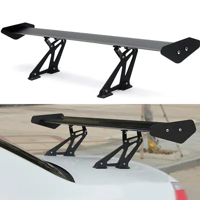 Universal 53  Aluminum Black Adjustable Trunk Spoiler Wing • $64.99