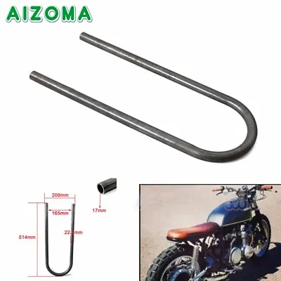 22mm Motorcycle Rear Seat Hoop Frame Loop Tracker End Flat For Cafe Racer CC • $44.73