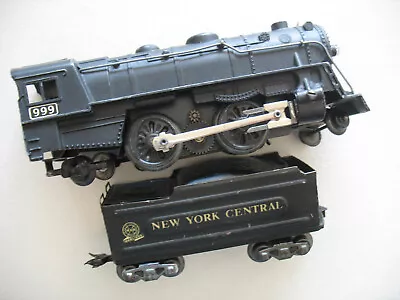 Marx No. 999 Locomotive & NYC Tender--Works Great • $40