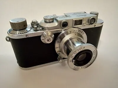 [Great Condition] Leica IIIa Rangefinder Film Camera + Leitz Elmar 5cm F/3.5 • $1050