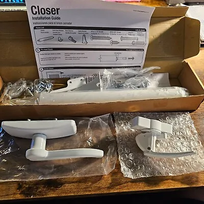Emco Storm Door Closer Kit - White - With 2 Extra Parts - Handles • $39.99