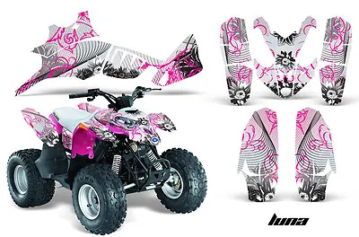 ATV Graphics Kit Quad Decal Wrap For Polaris Predator 90 2003-2007 LUNA PINK • $129.95